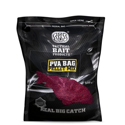 SBS PVA Bag Pellet Mix - Strawberry Jam 500g