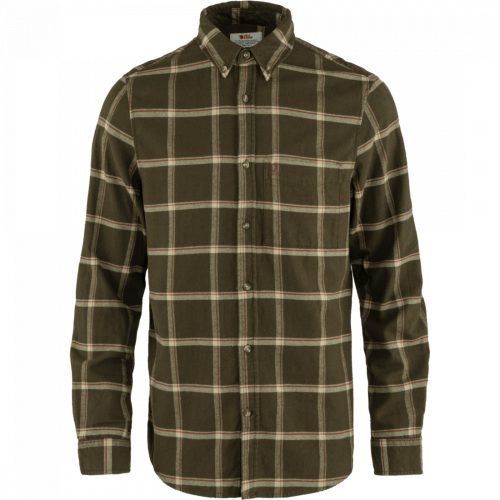 FJALLRAVEN ÖVIK COMFORT FLANNEL DARK OLIVE ING L