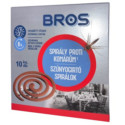 Bros Szúnyogirtó és riasztó spirál 10db-os 