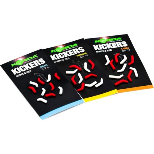 	 KORDA Red/White Kickers Medium Horogbefordító