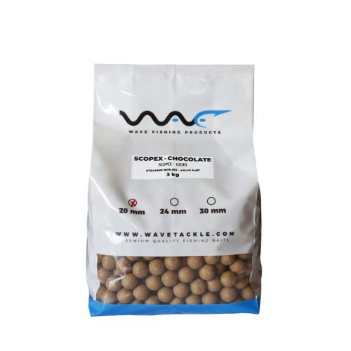 WAVE PRODUCT Párolt Bojli Csokoládé-Scopex 20mm 3kg 