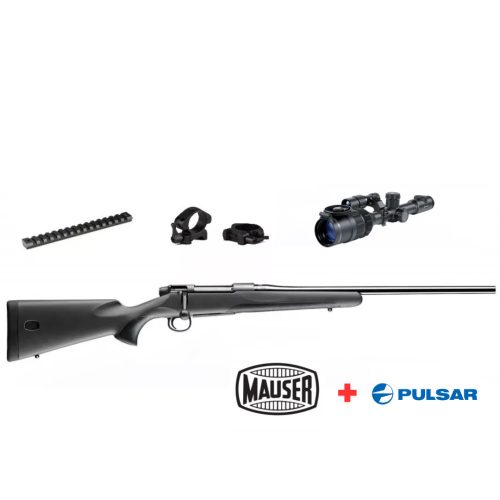 Mauser M18 Vadászfegyver + Pulsar Digex C50 Éjjellátó Céltávcső X940s Vetővel Szett